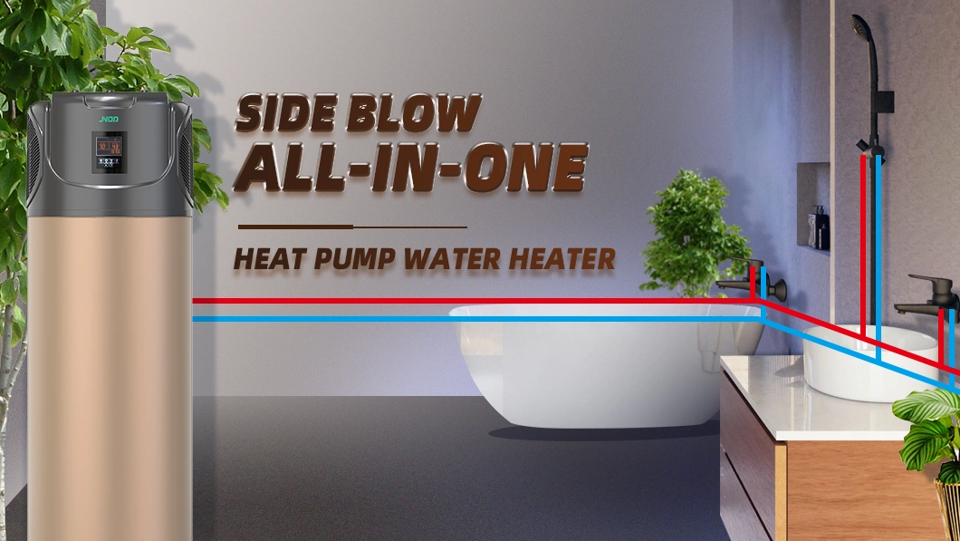 Side Blow All in One Air to Water Heat Pump Hot Water Heater